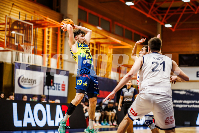 Basketball, win2day Basketball Superliga 2023/224, Grunddurchgang Runde 21, BBC Nord Dragonz, UBSC Graz, Elias Podany (10)
