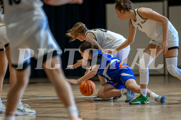 27.04.2025 Österreichischer Basketballverband 2024/25, SLWU16 VF Basket Flames UNION vs. DBB  Basketgirls Wels