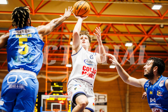 Basketball, win2day Basketball Superliga 2023/224, Grunddurchgang Runde 5, BBC Nord Dragonz, SKN St. Pölten, Valentin Pasterk (6)