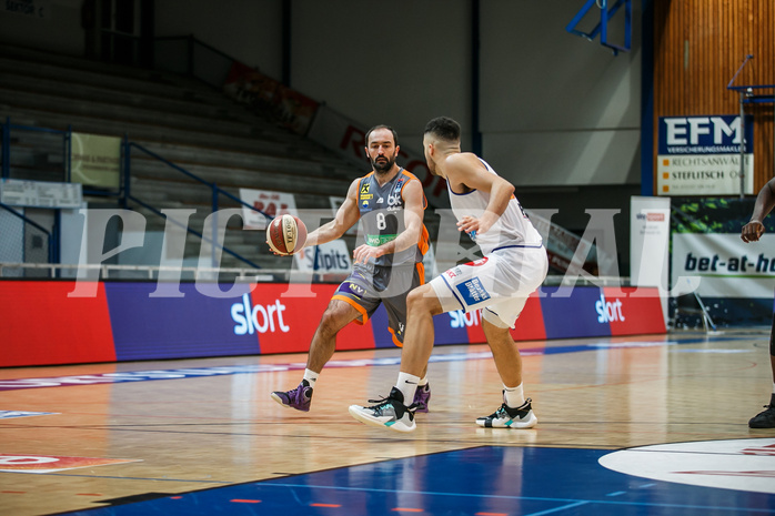 Basketball, bet-at-home Basketball Superliga 2020/21, Grunddurchgang 8. Runde, Oberwart Gunners, Klosterneuburg Dukes, Predrag Miletic (8)