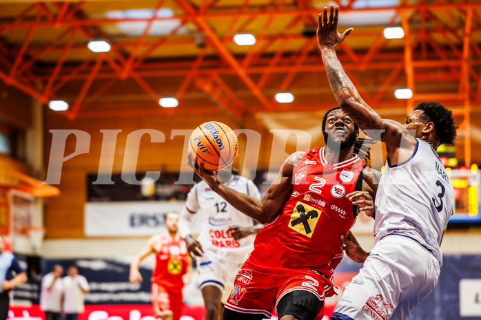 Basketball, win2day Basketball Superliga 2024/25, Grunddurchgang Runde 3, BBC Nord Dragonz, Flyers Wels, Damion Rosser (2)