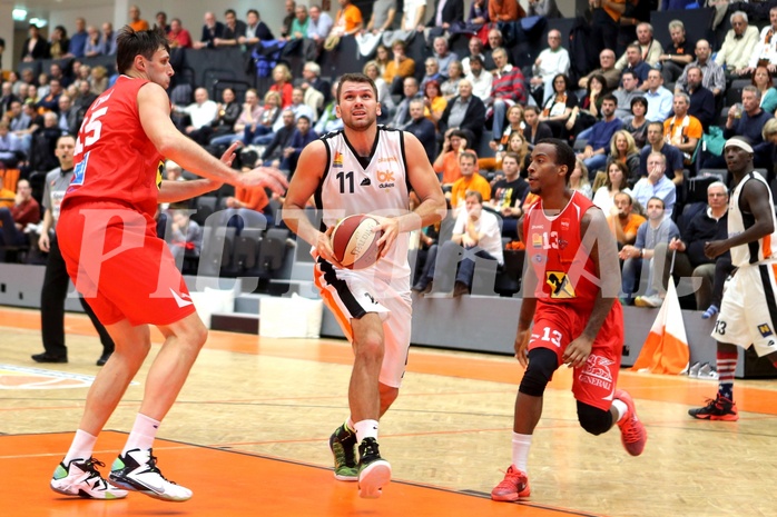 Basketball ABL 2015/16 Grunddurchgang 9.Runde BK Dukes Klosterneuburg vs. WBC Wels