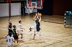 Basketball, Basketball Zweite Liga 2023/24, Grunddurchgang 17.Runde, Basket Flames, Union Deutsch Wagram Alligators, Luis Göd (2)