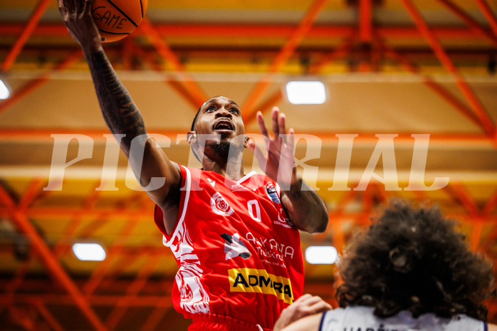 Basketball, win2day Basketball Superliga 2024/25, Grunddurchgang Runde 7, BBC Nord Dragonz, Traiskirchen Lions, Cedric Russell (0)