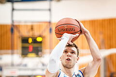 Basketball, bet-at-home Basketball Superliga 2021/22, Grunddurchgang Runde 12, Oberwart Gunners, UBSC Graz, Jonathan Knessl (12)