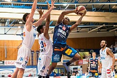 Basketball, ABL 2017/18, Grunddurchgang 15.Runde, Oberwart Gunners, Kapfenberg Bulls, Kareem Jamar (4)