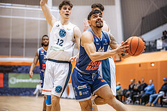 Basketball, Win2Day Superliga 2022/23, 7. Qualifikationsrunde, Vienna Timberwolves, BBC Nord Dragonz, Fabio Söhnel (44)