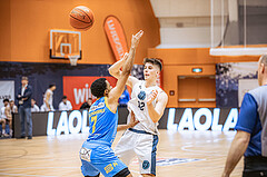 Basketball, Win2Day Superliga 2022/23, Grunddurchgang 22.Runde, Vienna Timberwolves, SKN St. Pölten Basketball, Jakob Lohr (12)