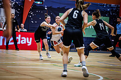 Basketball, Win2Day Basketball Damen Superliga 2023/24, Grunddurchgang 5.Runde, Vienna Timberwolves, Basket Flames, Elisa Khamis (1)