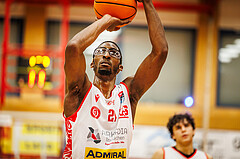 Basketball, win2day Basketball Superliga 2024/25, Grunddurchgang 9.Runde, Traiskirchen Lions, Gmunden Swans, Nelson Haskin (21)