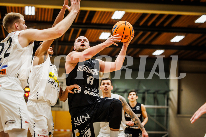 Basketball, Basketball Zweite Liga 2024/25, Grunddurchgang 13.Runde, Mattersburg Rocks, Güssing Blackbirds, Mate Horvath (18)
