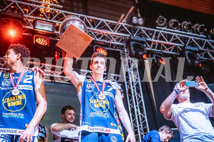 Basketball, Win2Day Superliga 2022/23, Playoff, Finale Spiel 4, BC Vienna, Gmunden Swans, 