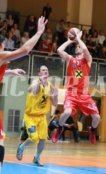 Basketball ABL 2015/16 Grunddurchgang 5.Runde UBSC Graz vs. WBC Wels