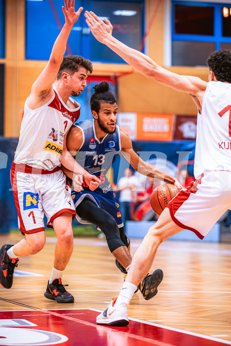 Basketball, Win2Day Superliga 2022/23, 6. Qualifikationsrunde, Traiskirchen Lions, BBC Nord Dragonz, David Makivic (1), Kyran Jordan Mc Clure (13)