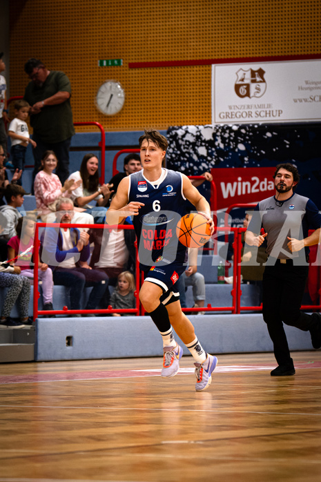 Basketball, win2day Basketball Superliga 2023/24, Grunddurchgang 4.Runde, Traiskirchen Lions, BBC Nord Dragonz, Valentin Pasterk (6)