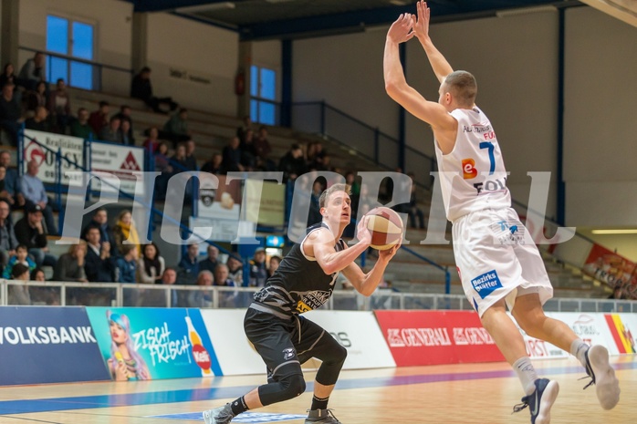 Basketball, ABL 2017/18, Grunddurchgang 23.Runde, Oberwart Gunners, Traiskirchen Lions, Benedikt Güttl (7)