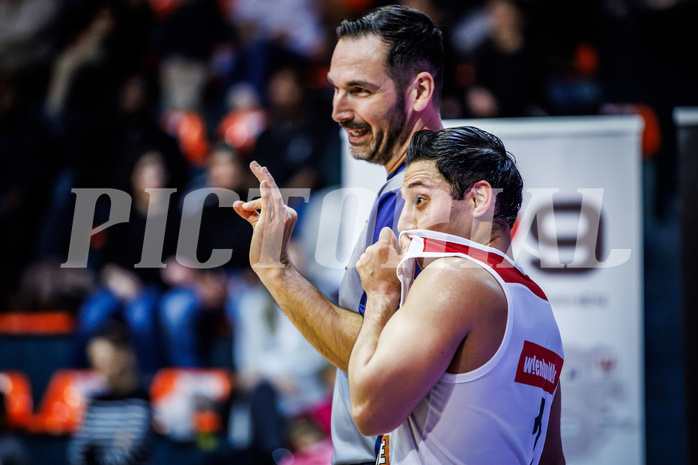 Basketball, Win2Day Superliga 2023/24, Grunddurchgang 8.Runde, BC Vienna, Vienna Timberwolves, Mustafa Hassan Zadeh (1)