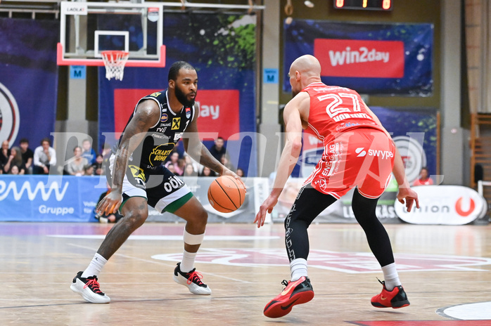 Basketball, Superliga 2024/25, Plazierungsrunde 5.Runde, Flyers Wels vs. Gmunden Swans,
