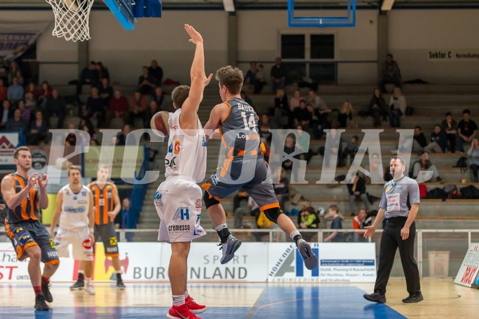 Basketball, ABL 2017/18, Grunddurchgang 17.Runde, Oberwart Gunners, Klosterneuburg Dukes, Valentin Bauer (14)