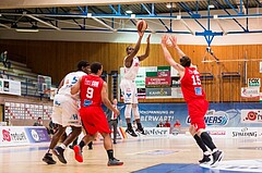 Basketball, ABL 2016/17, Playoff HF Spiel 1, Oberwart Gunners, WBC Wels, Christopher McNealy (8)