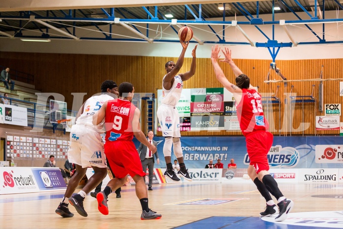 Basketball, ABL 2016/17, Playoff HF Spiel 1, Oberwart Gunners, WBC Wels, Christopher McNealy (8)