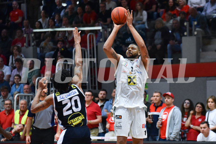 Win2Day Basketball Superliga 2022/23, Playoff,Semifinale Spiel 4, Flyers Wels vs Swans Gmunden,