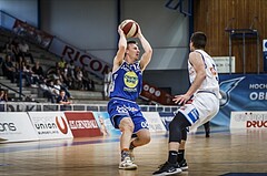 Basketball, ABL 2018/19, Grunddurchgang 35.Runde, Oberwart Gunners, Gmunden Swans, Matthias Linortner (12)
