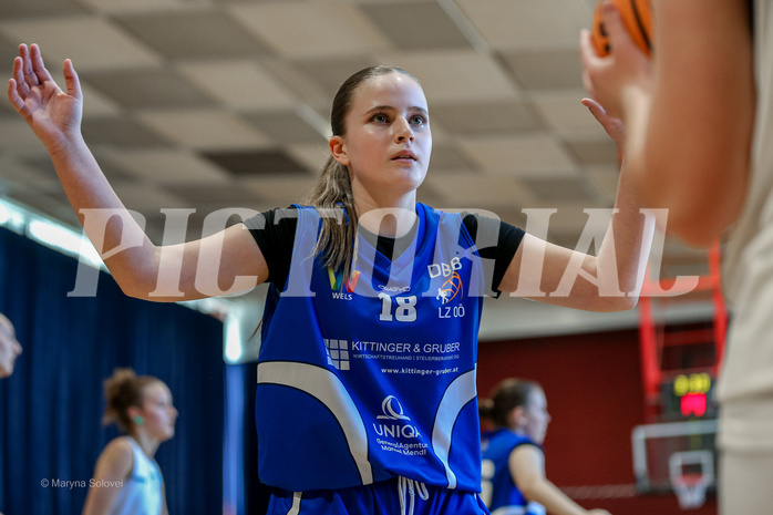 27.04.2025 Österreichischer Basketballverband 2024/25, SLWU16 VF Basket Flames UNION vs. DBB  Basketgirls Wels