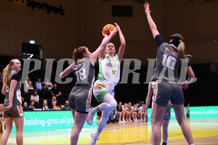 02.03.2025, Graz, Raiffeisen Sportpark, Basketball Damen Superliga 2024/25, Grunddurchgang, 14.Runde, UBI Graz vs. Klosterneuburg Duchess,  