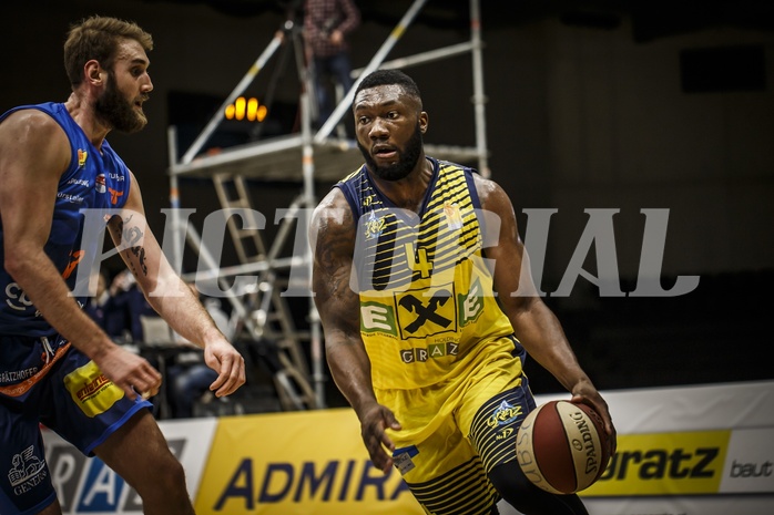 Basketball, ABL 2018/19, Grunddurchgang 17.Runde, UBSC Graz, Kapfenberg Bulls, C.J. Turman (4)