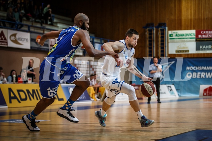 Basketball, ABL 2018/19, Grunddurchgang 17.Runde, Oberwart Gunners, Gmunden Swans, Andrius Mikutis (5)