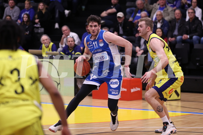18.02.2023, Graz, Raiffeisen Sportpark Graz, Basketball Superliga 2022/23, Grunddurchgang, Runde 22, UBSC Raiffeisen Graz vs. Unger Steel Gunners Oberwart