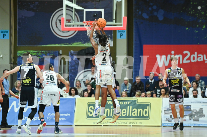 Basketball, Superliga 2023/24, Grunddurchgang 14. Runde, Flyers Wels vs. Gmunden,
