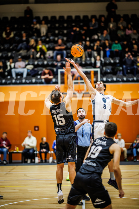 Basketball, Basketball Zweite Liga 2024/25, Grunddurchgang 8.Runde, Vienna Timberwolves, Güssing Blackbirds, Luka Gaspar (15), Vincent Balau (8)