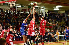 Basketball Superliga 2019/20, Grunddurchgang 8.Runde Flyers Wels vs. Kapfenberg, Jeremy Jones (10),Benjamin Blazevic (12),Cameron DeLaney (9)


