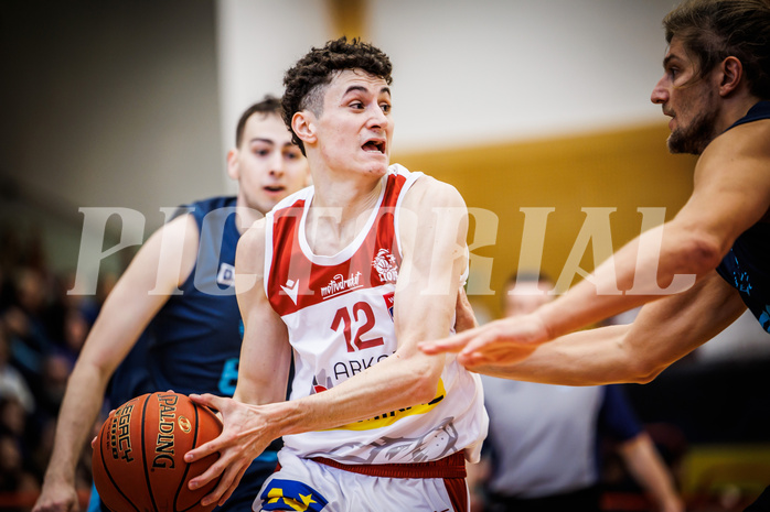 Basketball, win2day Basketball Superliga 2022/23, 10. Qualifikationsrunde, Traiskirchen Lions, Vienna D.C. Timberwolves, Nils Kühteubl (12)