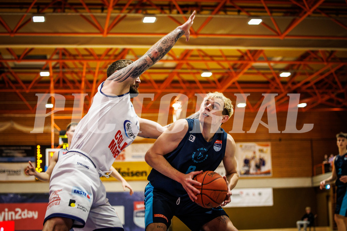 Basketball, win2day Basketball Superliga 2022/23, Grunddurchgang Runde 18, BBC Nord Dragonz, Vienna DC Timberwolves, Elias Wlasak (8)