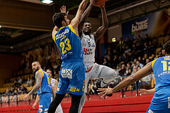 Basketball, Basketball Superliga 2022/23, Grunddurchgang Runde 18, Kapfenberg Bulls, SKN St. P
