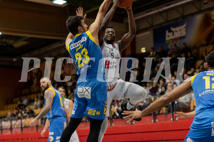 Basketball, Basketball Superliga 2022/23, Grunddurchgang Runde 18, Kapfenberg Bulls, SKN St. P