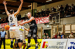 Basketball, Basketball Zweite Liga 2024/25, Grunddurchgang 13.Runde, Mattersburg Rocks, Güssing Blackbirds, Mate Horvath (18)