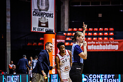 Basketball, Win2Day Superliga 2024/25, Grunddurchgang 7.Runde, BC Vienna, Klosterneuburg Dukes, Hrvoje Radanovic (Head. Coach), Zac Owens (2)