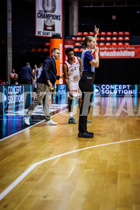 Basketball, Win2Day Superliga 2024/25, Grunddurchgang 7.Runde, BC Vienna, Klosterneuburg Dukes, Hrvoje Radanovic (Head. Coach), Zac Owens (2)