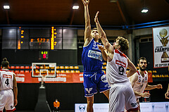 Basketball, bet-at-home Basketball Superliga 2020/21, Grunddurchgang 7. Runde, BC Vienna, Oberwart Gunners, Jonathan Knessl (12)
