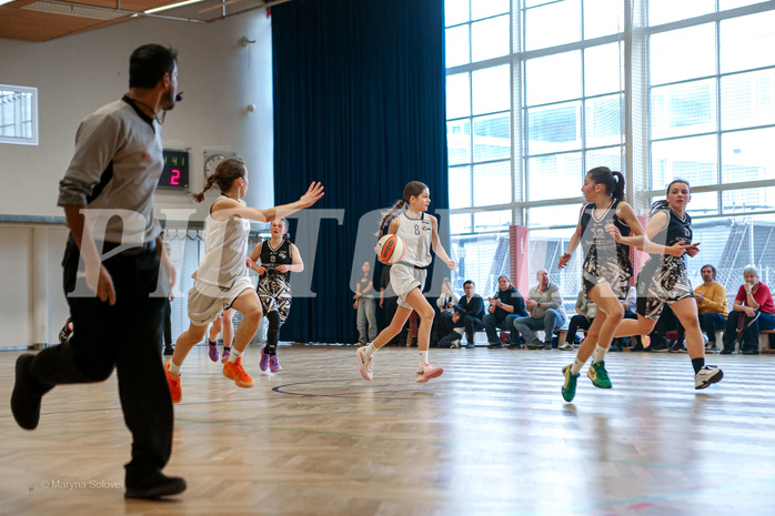 16.03.2025 Österreichischer Basketballverband 2024/25, SLWU14 Basket Flames UNION vs. VKL Vikings Swans