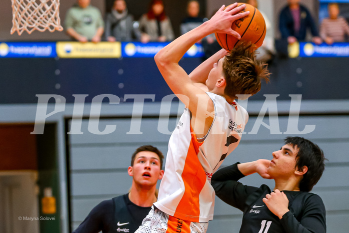 14.12.2024 Österreichischer Basketballverband 2024/25, SLMU16, Basket Dukes vs. Raiders Tirol BLACK
