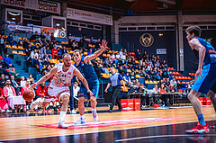 Basketball, Win2Day Superliga 2022/23, Grunddurchgang 21.Runde, BC GGMT Vienna, Vienna Timberwolves, Enis Murati (44), Elias Wlasak (8)