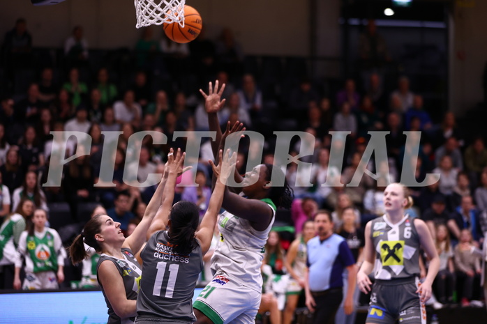 23.03.2024, Graz, Raiffeisen Sportpark, Basketball Damen Superliga 2023/24, Semifinale, Spiel 2, UBI Holding Graz - BK Raiffeisen Duchess Klosterneuburg,  