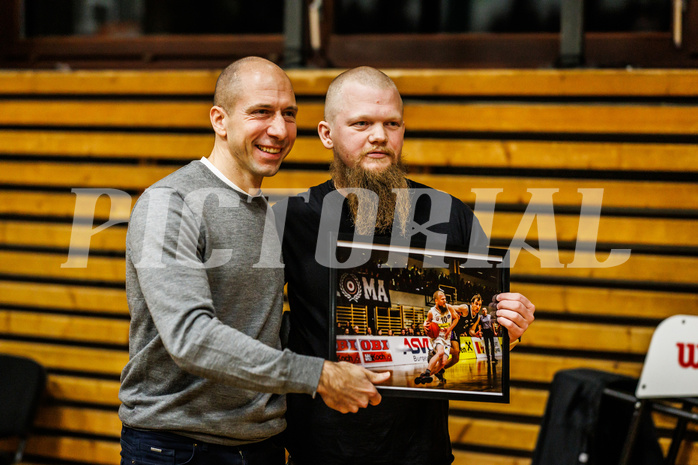 Basketball, Basketball Zweite Liga 2024/25, Grunddurchgang 17.Runde, Mattersburg Rocks, Mistelbach Mustangs, Ehrung Claudio Vancura