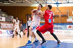 Basketball, ABL 2016/17, Playoff HF Spiel 1, Oberwart Gunners, WBC Wels, Benjamin Blazevic (12)