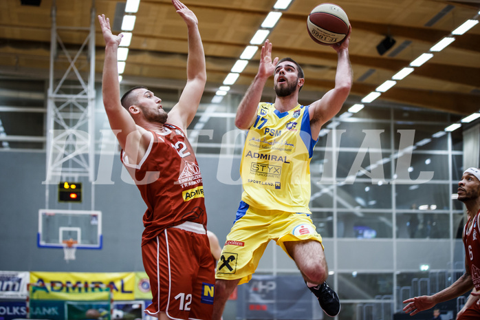 Basketball, Admiral Basketball Superliga 2019/20, Grunddurchgang 18.Runde, SKN St. Pölten Basketball, Traiskirchen Lions, Jakob Wonisch (17)